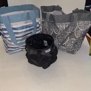 Lot 3 Thirty-One Essential Storage Tote / Bags / Caddy